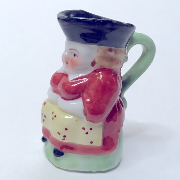 Toby miniature jug pitcher creamer vintage Japan - Picture 3 of 7